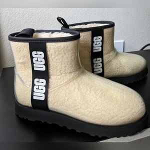 NEW UGG Women's Classic Clear Mini - Natural Black US 9